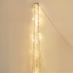 Instalatie Brad Craciun cu 175 de Becuri LED de Interior & Exterior 6,5m - Alb Cald