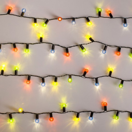 Instalatie de Lumini cu 100 de Becuri LED cu 8 Programe de Interior & Exterior 4.95m - Multicolor