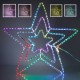 Stea din Furtun Luminos cu LED & Program 56x56cm - Multicolor