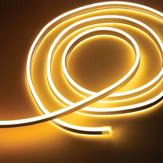 Furtun Luminos Neon cu 120 de LED-uri/m 5m - Alb Cald