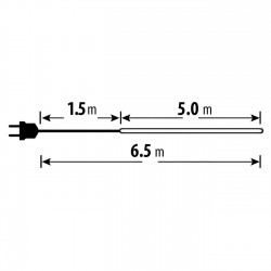 Furtun Luminos Neon cu 120 de LED-uri/m 5m - Alb Cald