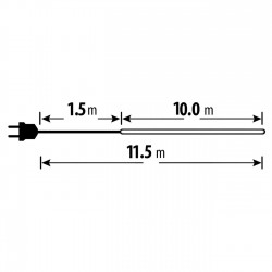 Furtun Luminos Neon cu 120 de LED-uri/m 10m cu Program - Alb Cald