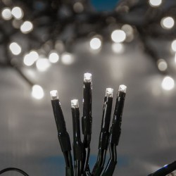 Instalatie de Lumini Solara cu 60 de Becuri LED cu Program 10.3m -  Alb Rece