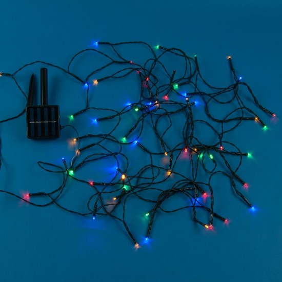 Instalatie de Lumini Solara cu 60 de Becuri LED Cronometru 10.3m -  Multicolora