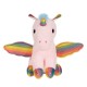 Unicorn de Plus Roz cu Coama Colorata & Coada 16cm