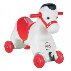 Calut Balansoar de Plastic 2 in 1 cu Roti & Muzica 77x35x50cm