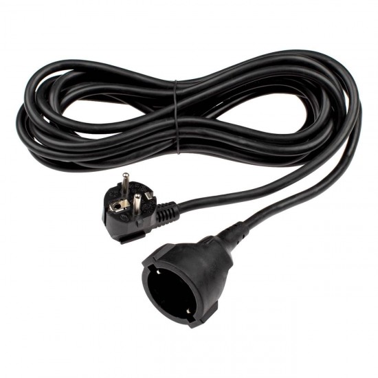 Prelungitor Cablu Negru cu Siguranta pentru Copii 3680W - 5m