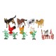 Set Animale de la Ferma din Plastic -16buc