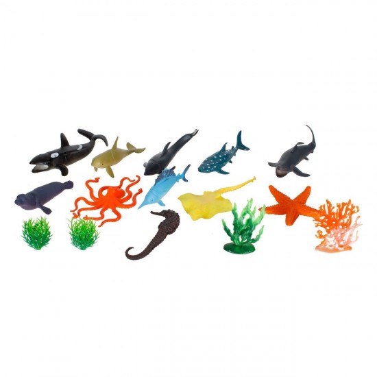 Set Animale Marine din Plastic - 15buc