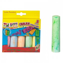 Creta Colorata Groasa Tie Dye 11cm Little President - 5buc