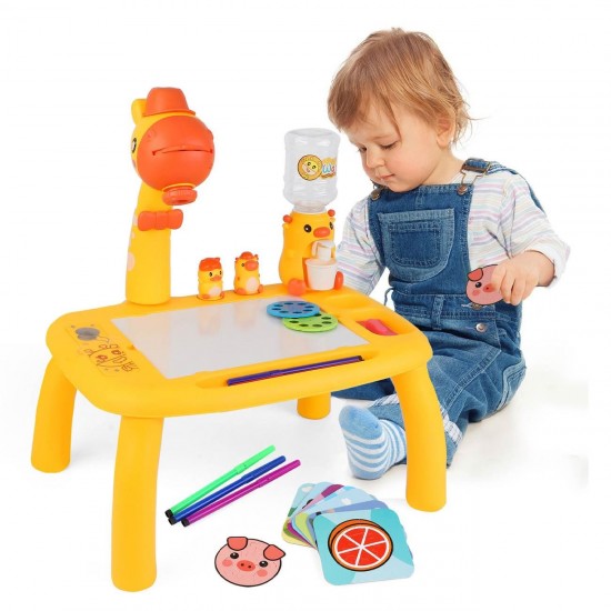 Proiector Masa de Desen pentru Copii Girafa 38x28x43cm