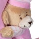 Carusel Muzical pentru Patut Bebe Ursulet Roz cu Lumina 24cm