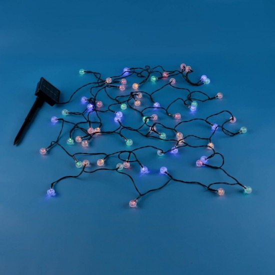 Instalatie de Lumini cu 60 de Becuri LED cu Senzor de Lumina & 2 Functii 6.5m - Multicolora