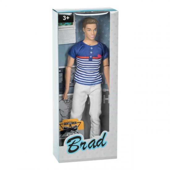 Papusa Manechin Barbat cu Laptop si Ochelari de Soare 30cm