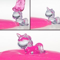 Jucarie Gelatina Slime Roz Cristal Clear Unicorn 250g