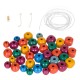 Set Margele din Lemn Colorate pentru Creatii