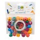 Set Margele din Lemn Colorate pentru Creatii