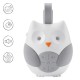Aparat Generator de Sunete Albe Bufnita Alba Gri pentru Bebelusi 9x6x11cm - Honey Baby