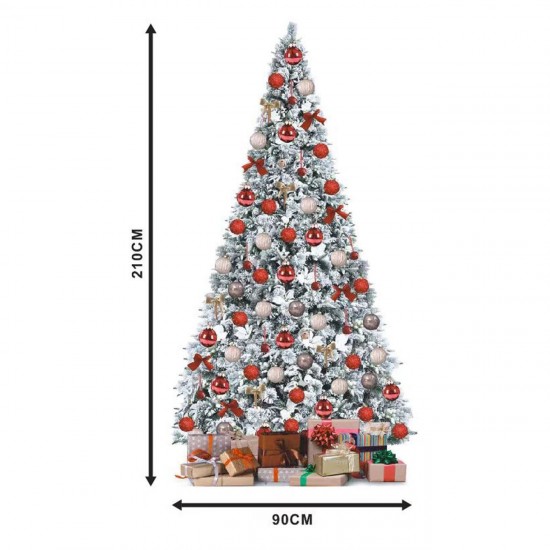 Brad de Craciun Artificial Verde Nins Slim cu 725 de Crengi - 210cm