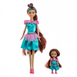 Papusa Manechin Printesa cu Fetita & Cornet