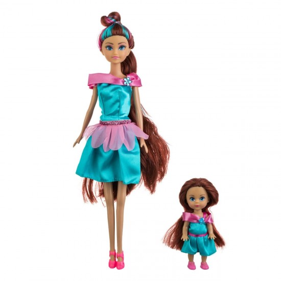 Papusa Manechin Printesa cu Fetita & Cornet