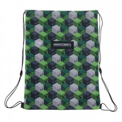 Rucsac Negru Verde Gri cu Model Minecraft 33x45.5cm