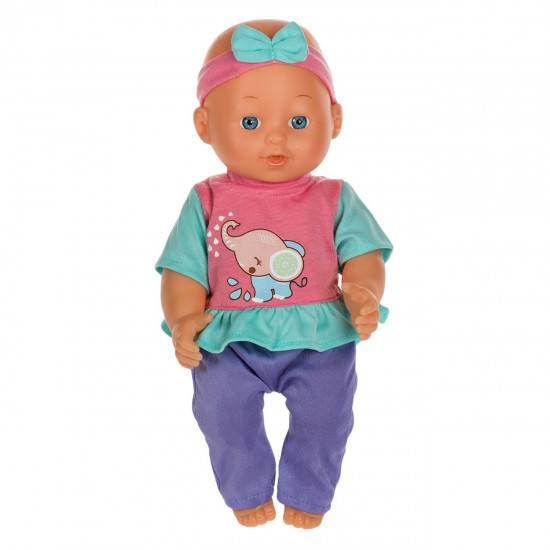 Papusa Bebelus cu Accesorii de Masa & Ingrijire 32cm