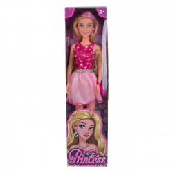 Papusa Manechin cu Rochie Roz Mini & Par Blond