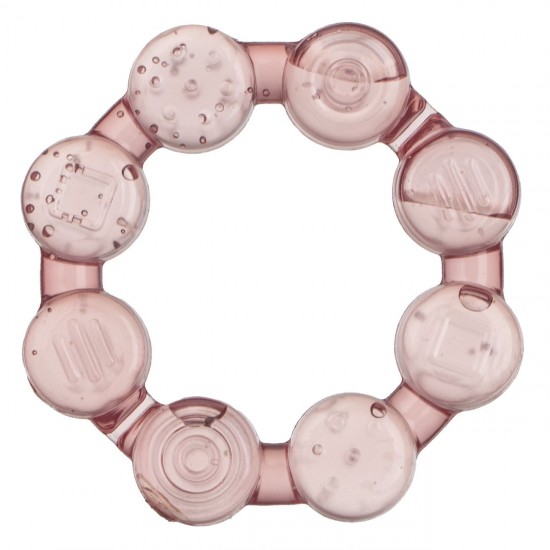 Jucarie de Dentite Inel Roz cu Apa 10cm