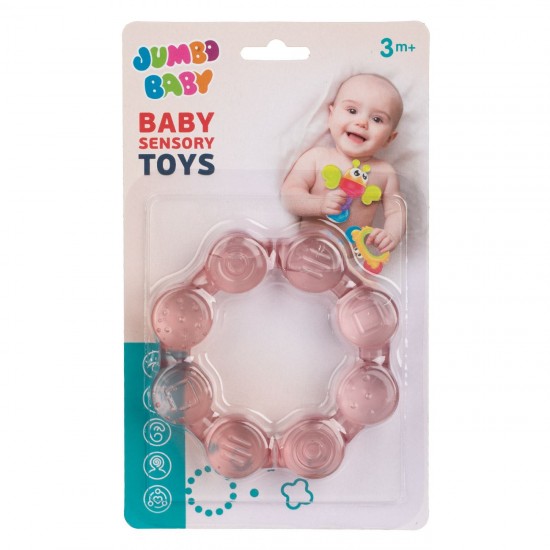 Jucarie de Dentite Inel Roz cu Apa 10cm