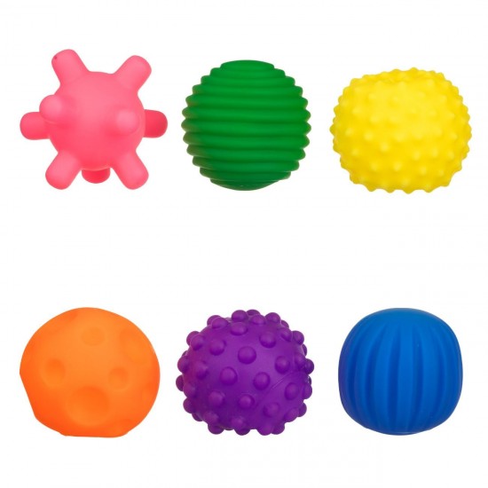 Mingi Senzoriale Reliefate de Diferite Culori & Forme Ø5cm - 6buc