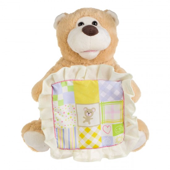 Ursulet de Plus Educativ Bej Cucu-Bau "Peek a Boo"