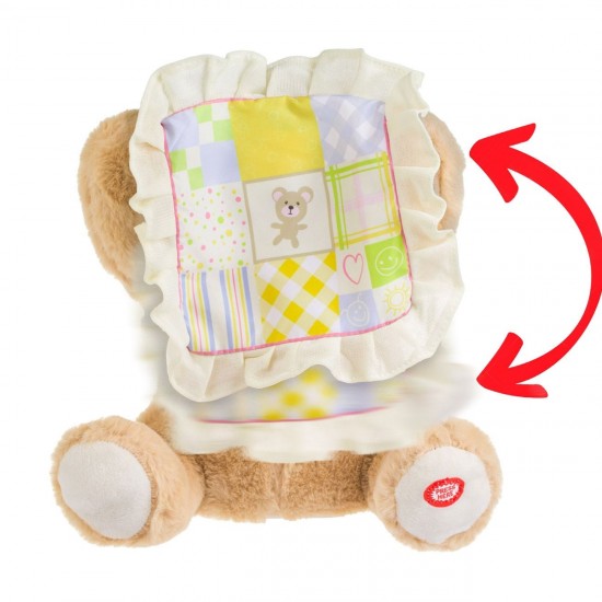 Ursulet de Plus Educativ Bej Cucu-Bau "Peek a Boo"