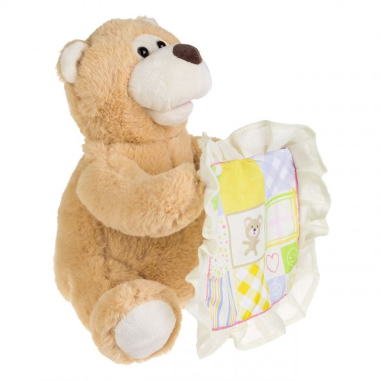 Ursulet de Plus Educativ Bej Cucu-Bau "Peek a Boo"