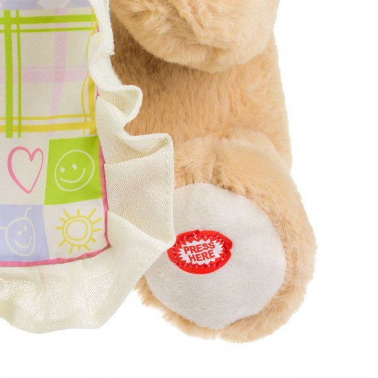 Ursulet de Plus Educativ Bej Cucu-Bau "Peek a Boo"