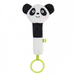 Jucarie Zornaitoare de Plus Panda & Inel de Dentitie 17cm