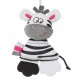 Jucarie pentru Carucior Zebra Alba Neagra cu Sunet 34cm