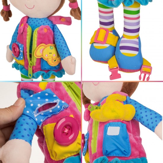 Papusa Textila Educativa Fetita 40cm