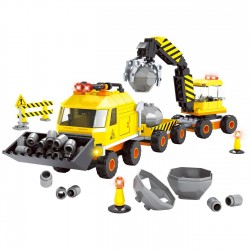 Cuburi de Constructie Vehicule de Santier (502 Piese)