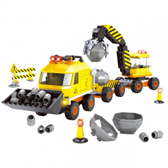 Cuburi de Constructie Vehicule de Santier (502 Piese)