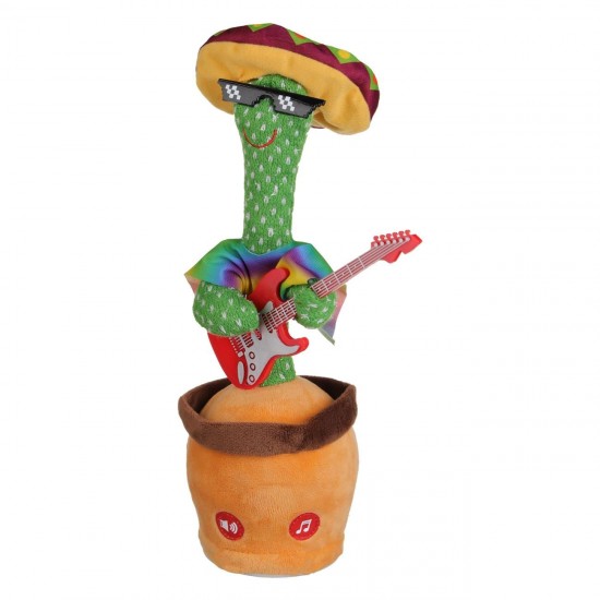 Cactus Interactiv Mexican cu Chitara ce Danseaza & Canta 40cm