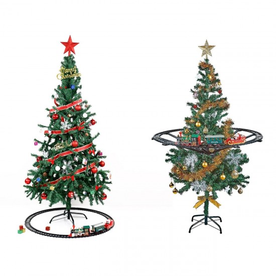Trenulet Electric cu Sine pentru Brad de Craciun cu Lumina & Sunet - 30 piese