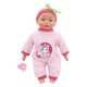 Papusa Bebelus cu Corp Moale Suzeta & 24 de Sunete 33cm