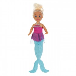 Papusa Manechin Mini Sirena cu Scoica 21cm