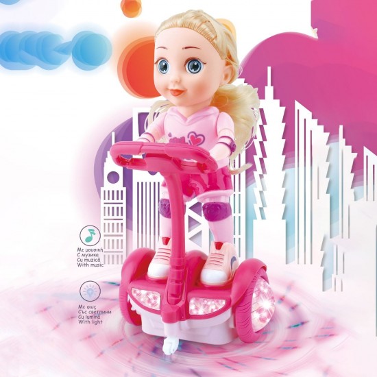 Papusa cu Trotineta Sunet & Lumini