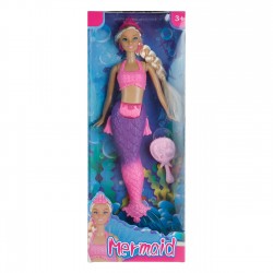 Papusa Manechin Sirena cu 2 Accesorii