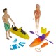 Set Papusi Manechin cu Jetski Canoe & Accesorii