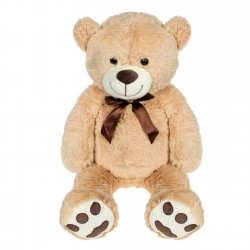 Ursulet din Plus Mare Maro cu Fundita 100cm