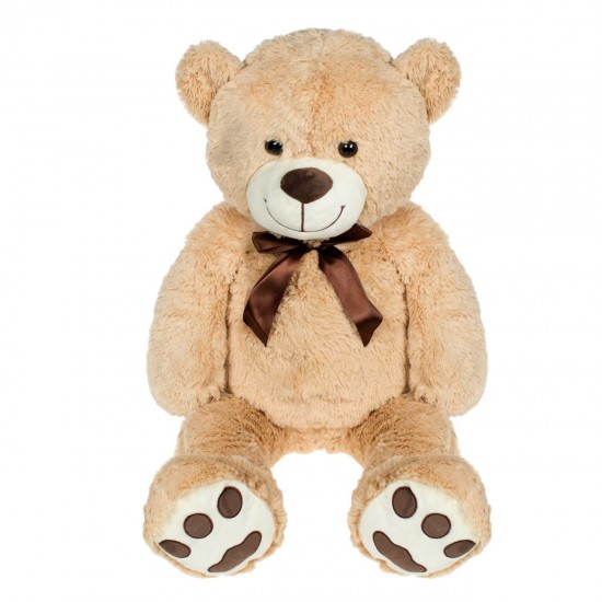 Ursulet din Plus Mare Maro cu Fundita 100cm