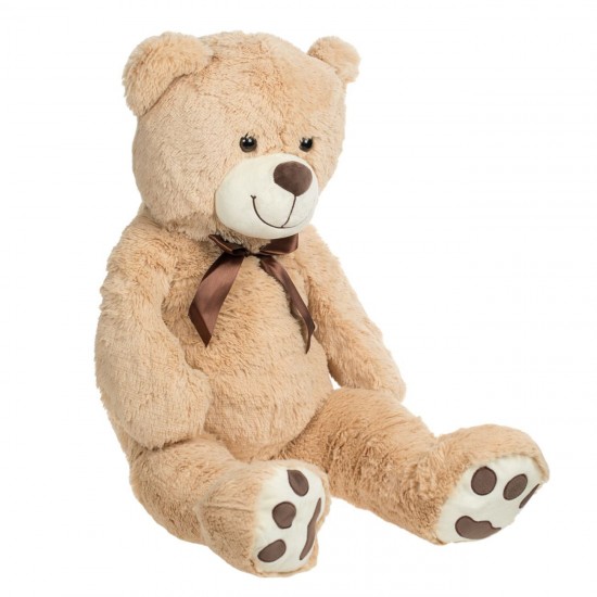 Ursulet din Plus Mare Maro cu Fundita 100cm